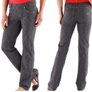 KUHL Mova Straight Leg Pants Dark Heather Gray Pull On Drawstring Stretch Size16